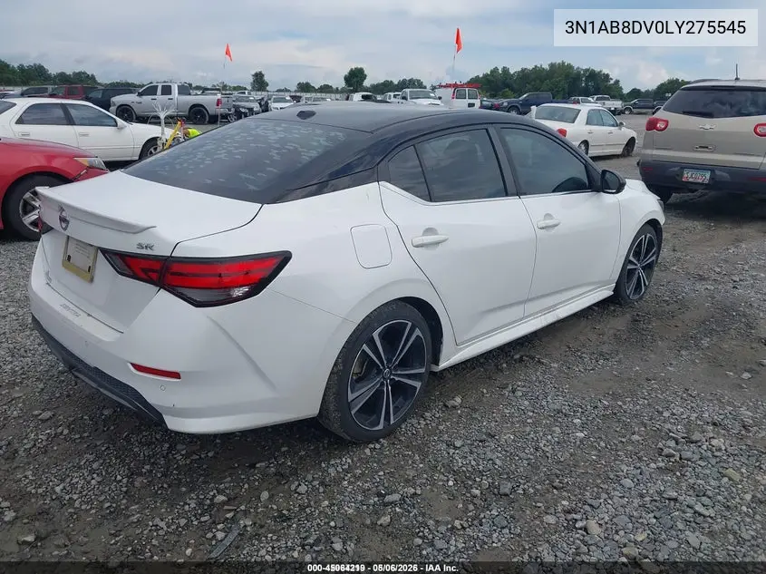 3N1AB8DV0LY275545 2020 Nissan Sentra Sr Xtronic Cvt