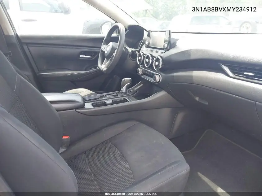3N1AB8BVXMY234912 2021 Nissan Sentra S Xtronic Cvt