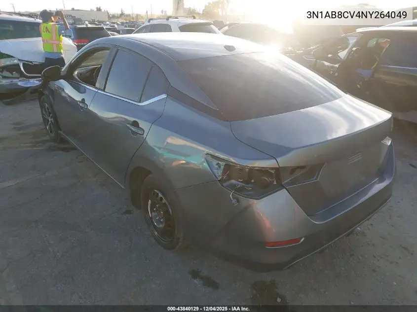 3N1AB8CV4NY264049 2022 Nissan Sentra Sv Xtronic Cvt