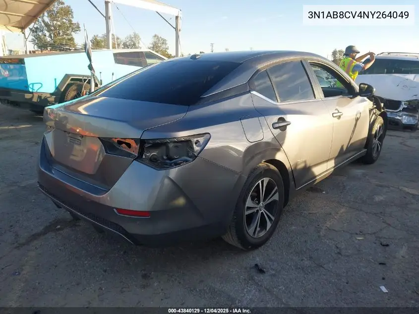 3N1AB8CV4NY264049 2022 Nissan Sentra Sv Xtronic Cvt