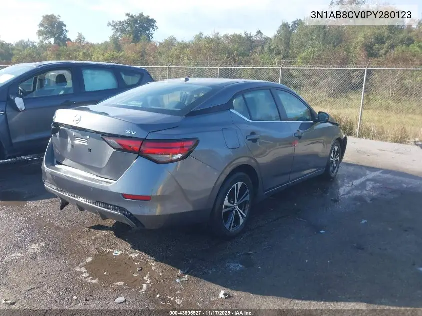 3N1AB8CV0PY280123 2023 Nissan Sentra Sv Xtronic Cvt