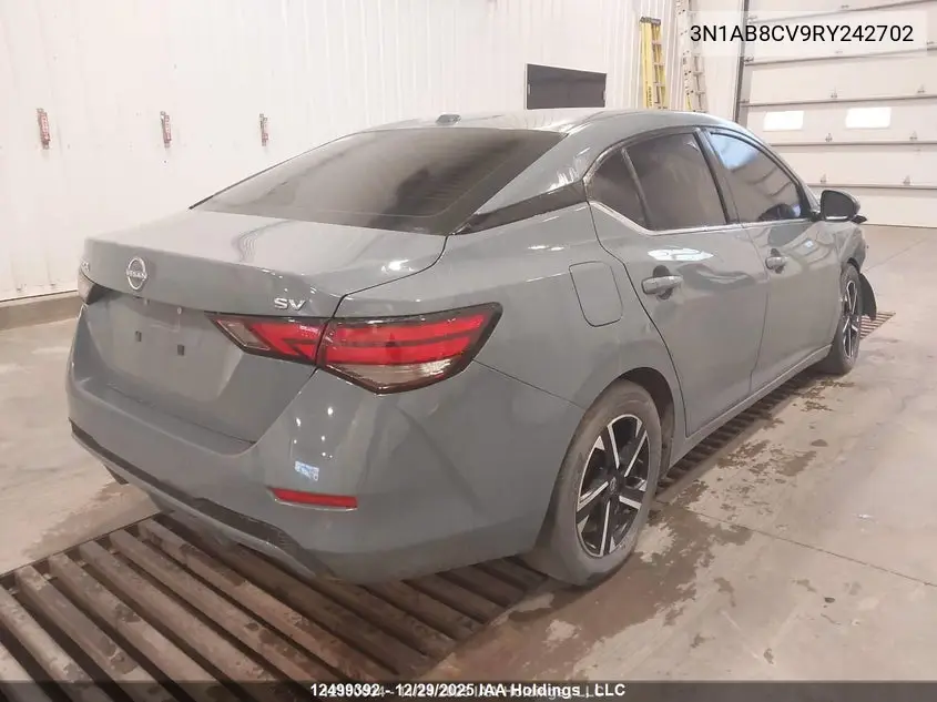 2024 Nissan Sentra Sv VIN: 3N1AB8CV9RY242702 Lot: 12499392
