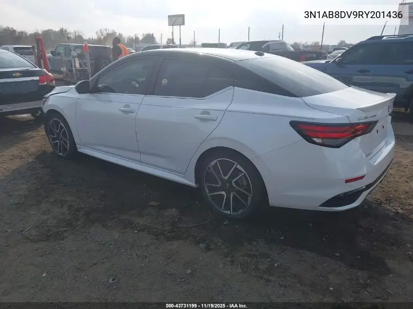 3N1AB8DV9RY201436 2024 Nissan Sentra Sr Xtronic Cvt