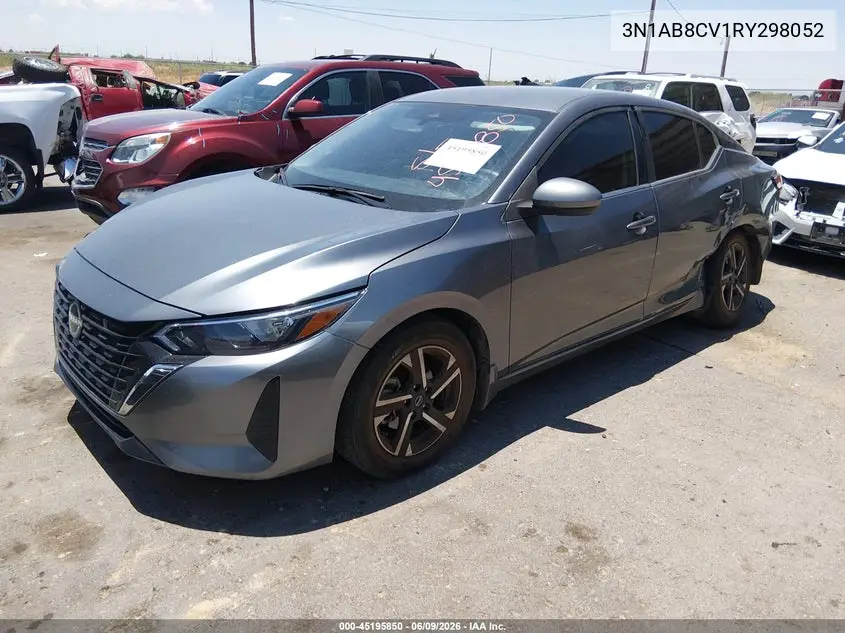 2024 Nissan Sentra Sv Xtronic Cvt VIN: 3N1AB8CV1RY298052 Lot: 45195850