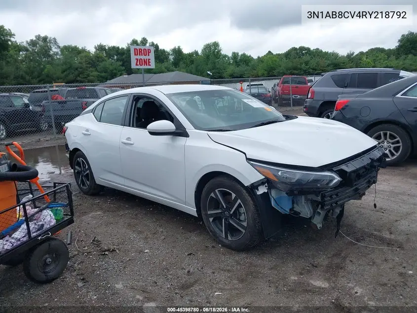 3N1AB8CV4RY218792 2024 Nissan Sentra Sv Xtronic Cvt