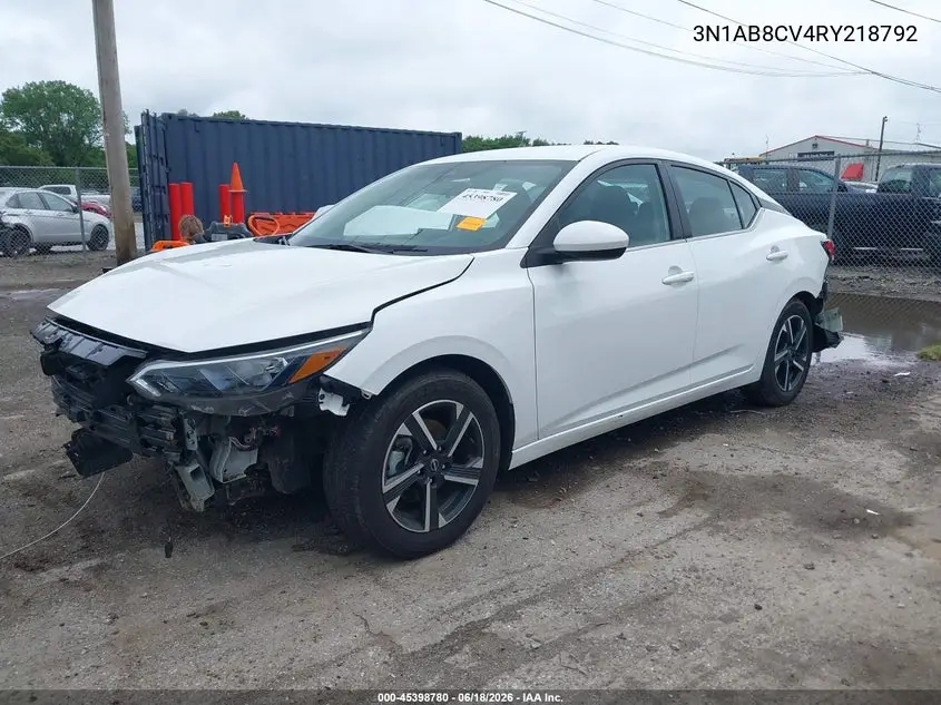 3N1AB8CV4RY218792 2024 Nissan Sentra Sv Xtronic Cvt