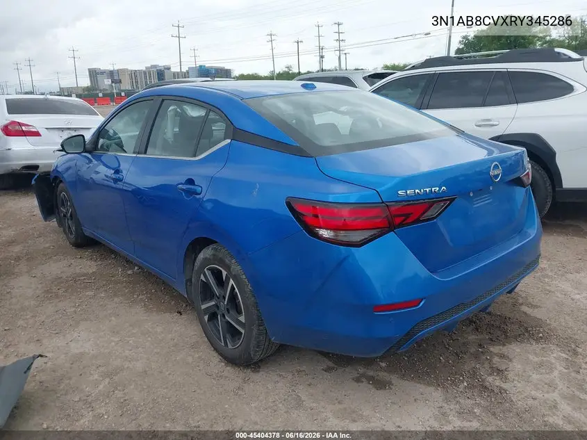2024 Nissan Sentra Sv Xtronic Cvt VIN: 3N1AB8CVXRY345286 Lot: 45404378