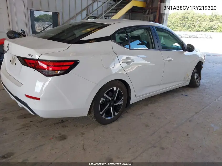 2024 Nissan Sentra Sv Xtronic Cvt VIN: 3N1AB8CV1RY219320 Lot: 45562917
