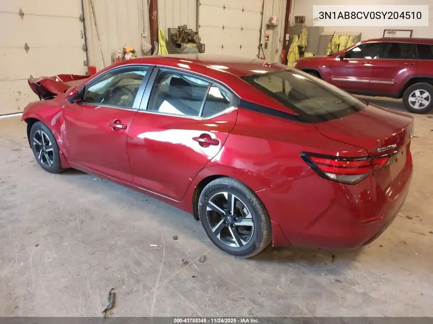3N1AB8CV0SY204510 2025 Nissan Sentra Sv
