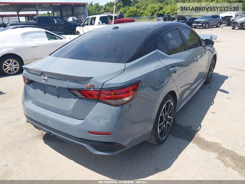 2025 Nissan Sentra Sr VIN: 3N1AB8DV5SY232530 Lot: 45543016
