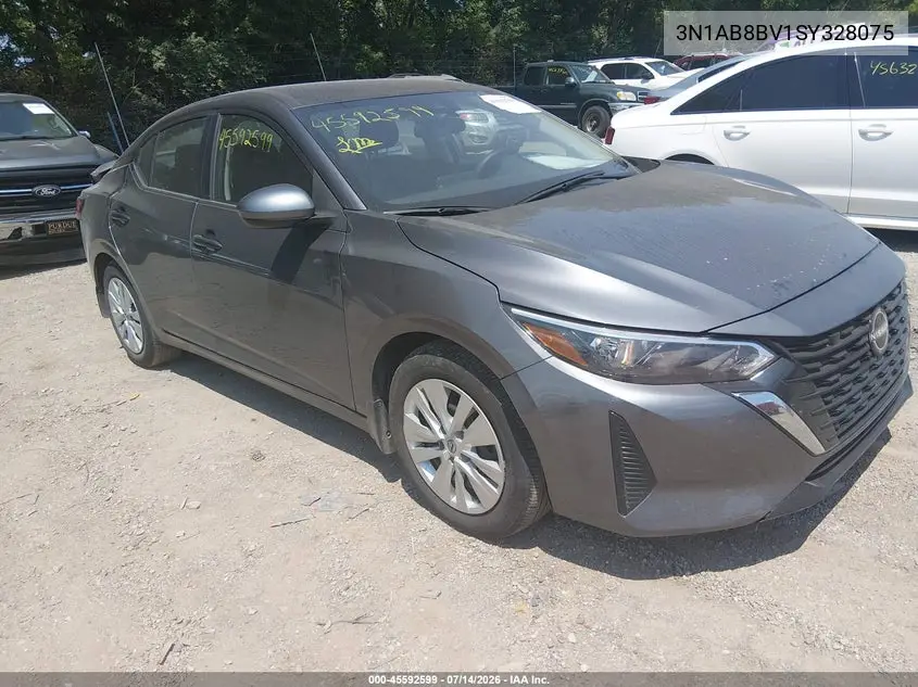 2025 Nissan Sentra S VIN: 3N1AB8BV1SY328075 Lot: 45592599