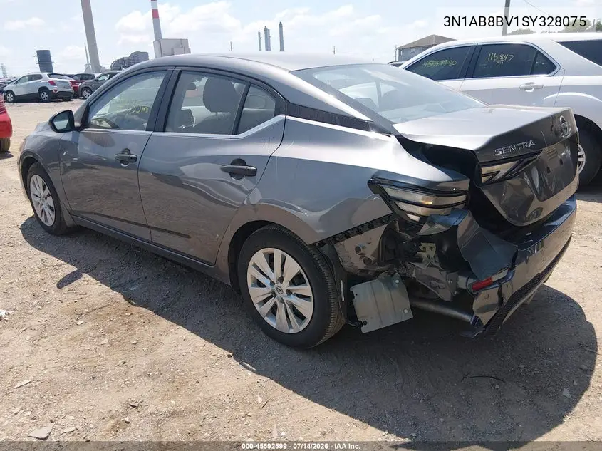 2025 Nissan Sentra S VIN: 3N1AB8BV1SY328075 Lot: 45592599