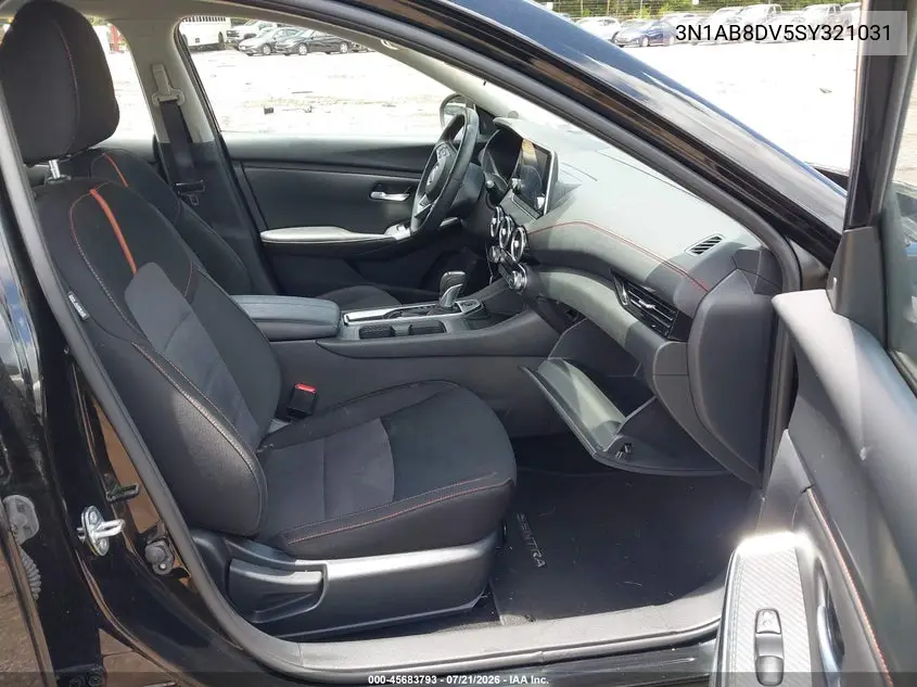 2025 Nissan Sentra Sr VIN: 3N1AB8DV5SY321031 Lot: 45683793