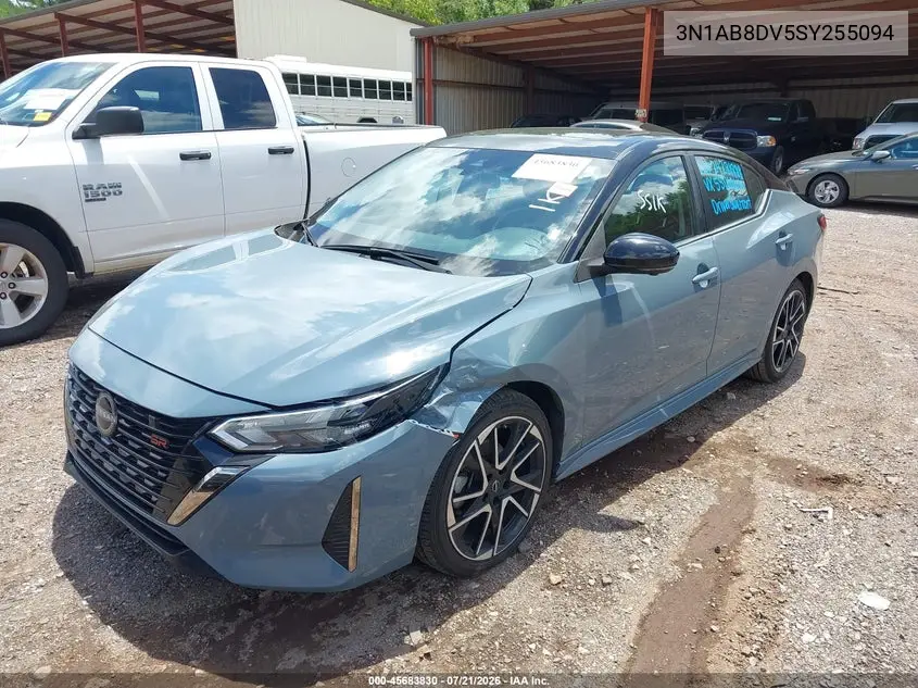 2025 Nissan Sentra Sr VIN: 3N1AB8DV5SY255094 Lot: 45683830
