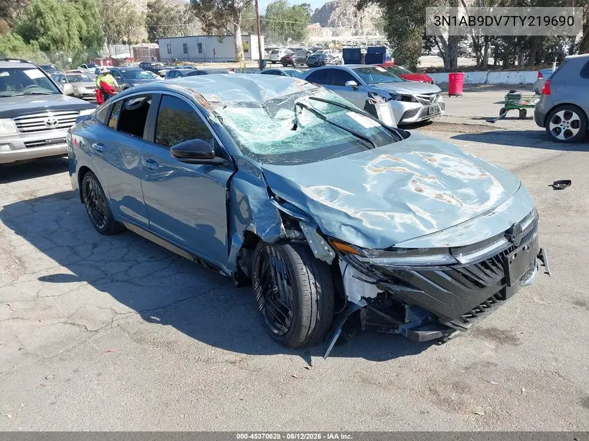 2026 Nissan Sentra Sr VIN: 3N1AB9DV7TY219690 Lot: 45370628