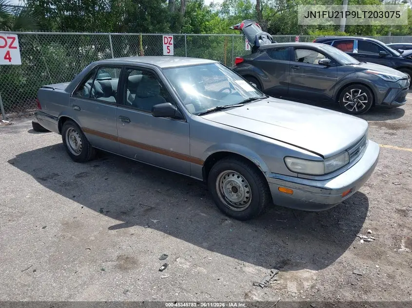 1990 Nissan Stanza VIN: JN1FU21P9LT203075 Lot: 45345783