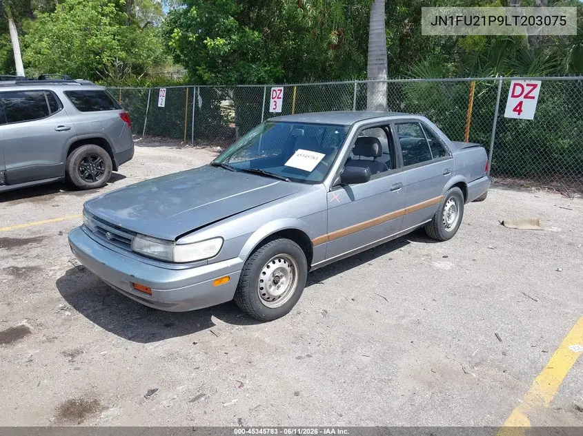 1990 Nissan Stanza VIN: JN1FU21P9LT203075 Lot: 45345783