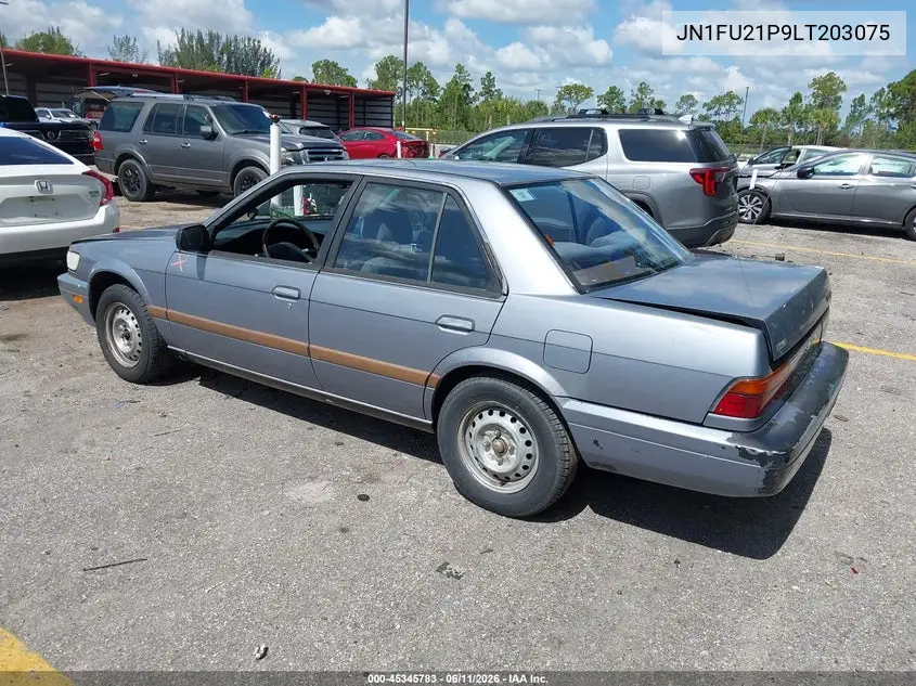 1990 Nissan Stanza VIN: JN1FU21P9LT203075 Lot: 45345783