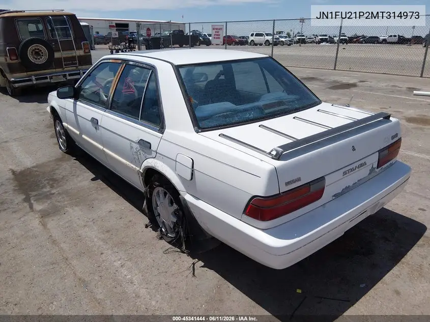 1991 Nissan Stanza VIN: JN1FU21P2MT314973 Lot: 45341444