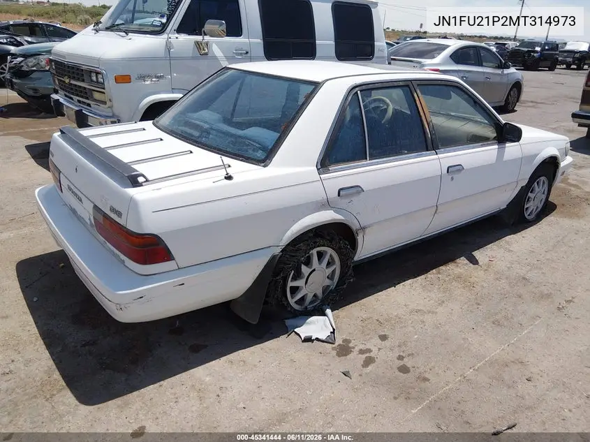 1991 Nissan Stanza VIN: JN1FU21P2MT314973 Lot: 45341444