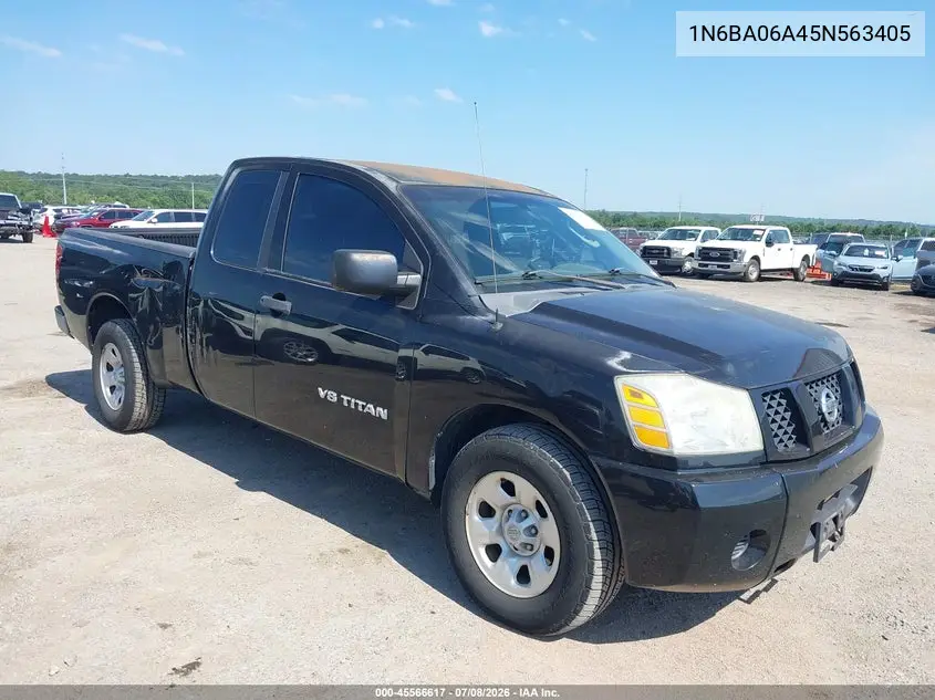 2005 Nissan Titan Xe VIN: 1N6BA06A45N563405 Lot: 45566617