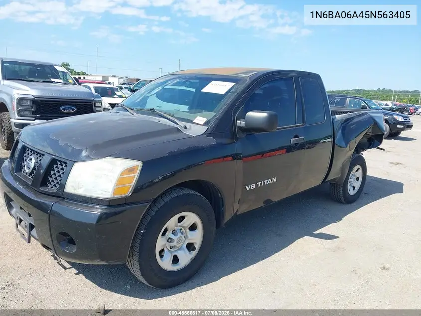 2005 Nissan Titan Xe VIN: 1N6BA06A45N563405 Lot: 45566617