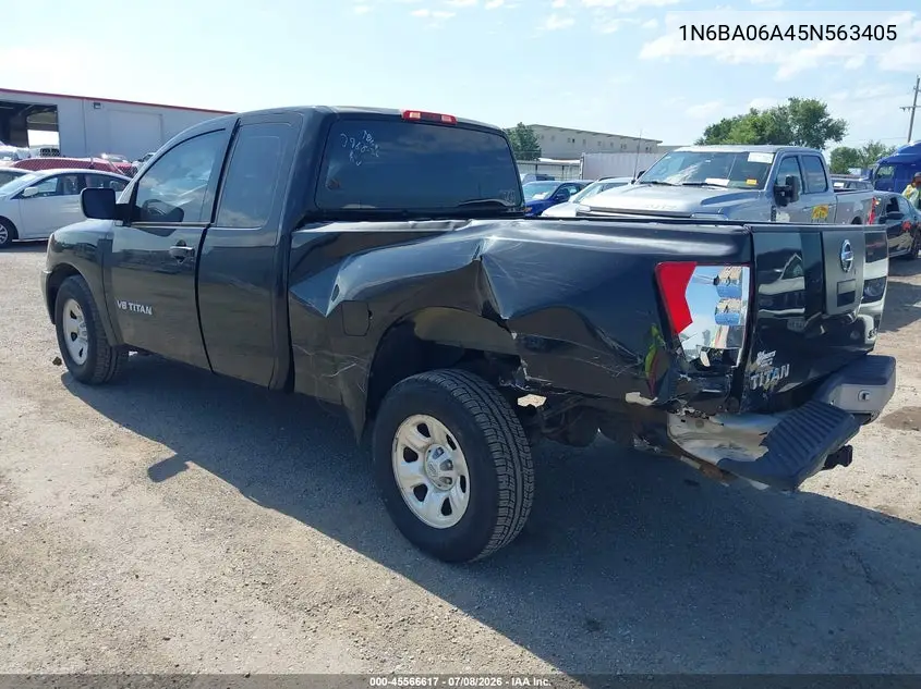 2005 Nissan Titan Xe VIN: 1N6BA06A45N563405 Lot: 45566617