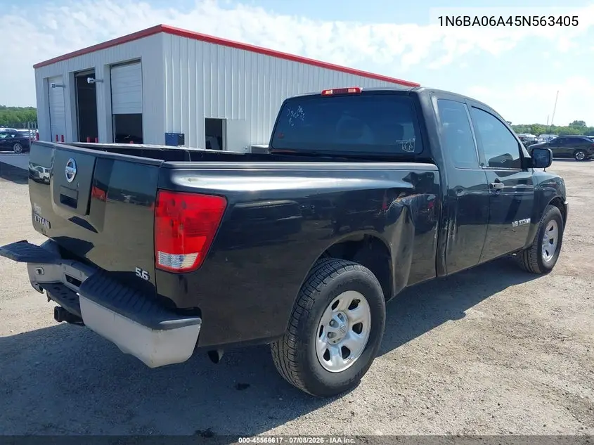 2005 Nissan Titan Xe VIN: 1N6BA06A45N563405 Lot: 45566617