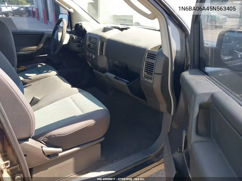 2005 Nissan Titan Xe VIN: 1N6BA06A45N563405 Lot: 45566617