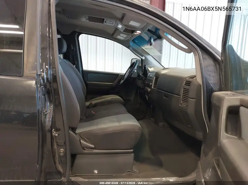 2005 Nissan Titan Se VIN: 1N6AA06BX5N565731 Lot: 45615348