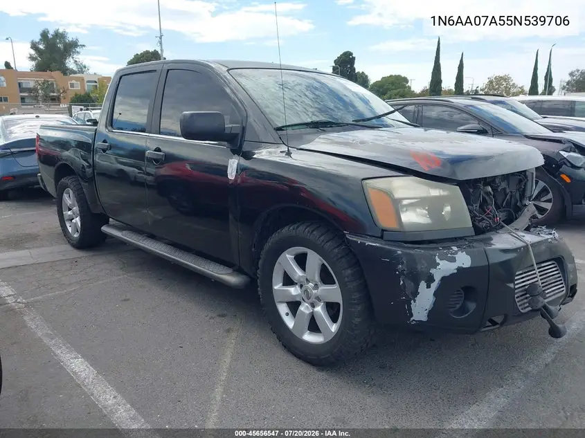 2005 Nissan Titan Xe VIN: 1N6AA07A55N539706 Lot: 45656547