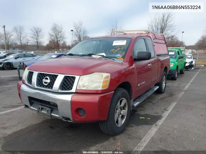 1N6AA06B86N553224 2006 Nissan Titan Se