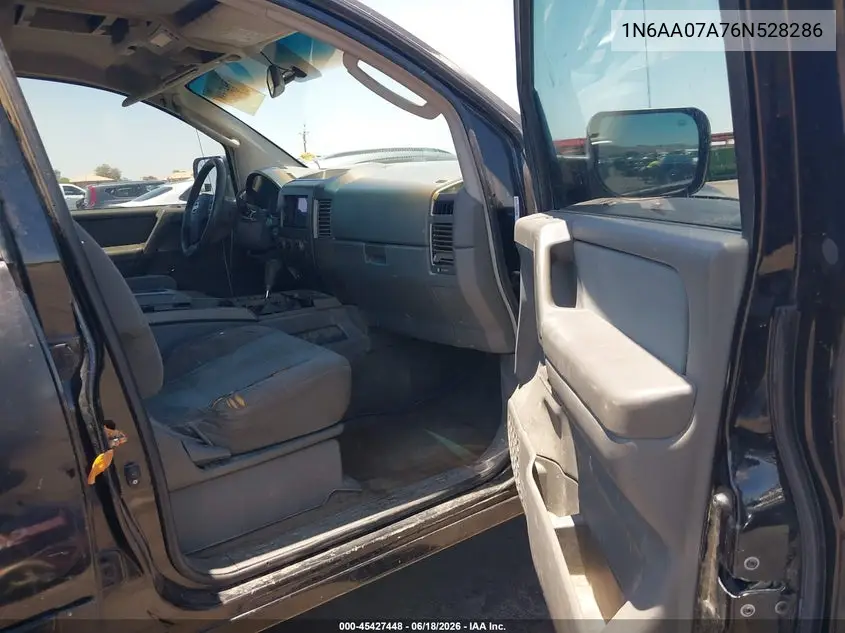 2006 Nissan Titan Se VIN: 1N6AA07A76N528286 Lot: 45427448