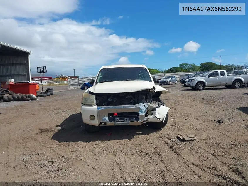 2006 Nissan Titan Le VIN: 1N6AA07AX6N562299 Lot: 45477563