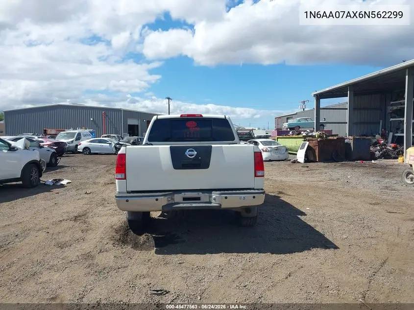 2006 Nissan Titan Le VIN: 1N6AA07AX6N562299 Lot: 45477563