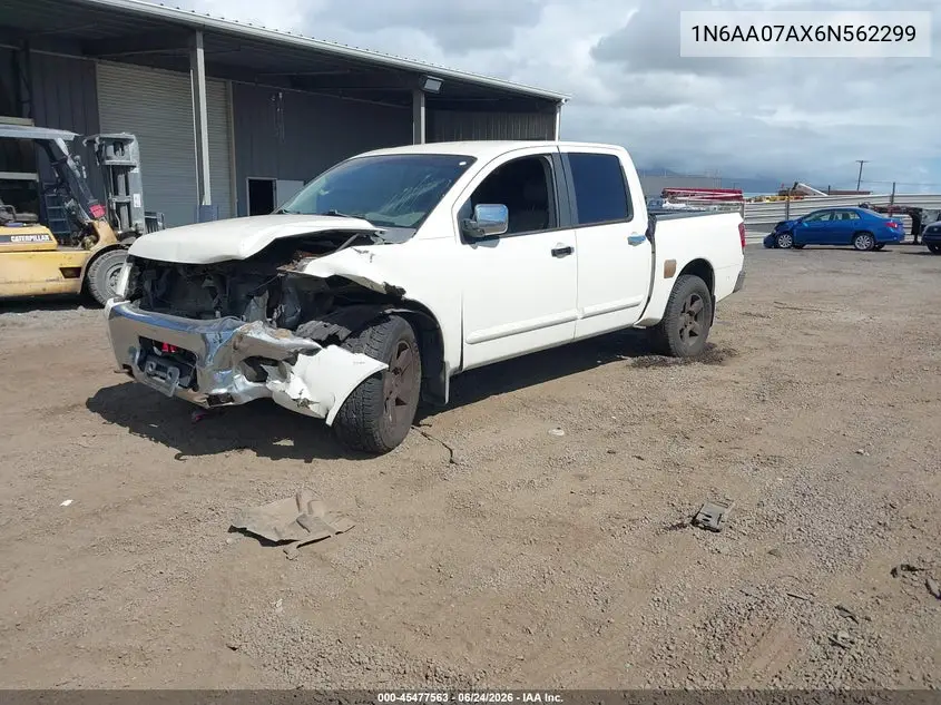 2006 Nissan Titan Le VIN: 1N6AA07AX6N562299 Lot: 45477563