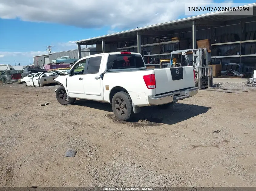 2006 Nissan Titan Le VIN: 1N6AA07AX6N562299 Lot: 45477563