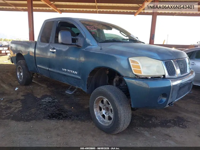 1N6AA06AX6N543401 2006 Nissan Titan Se