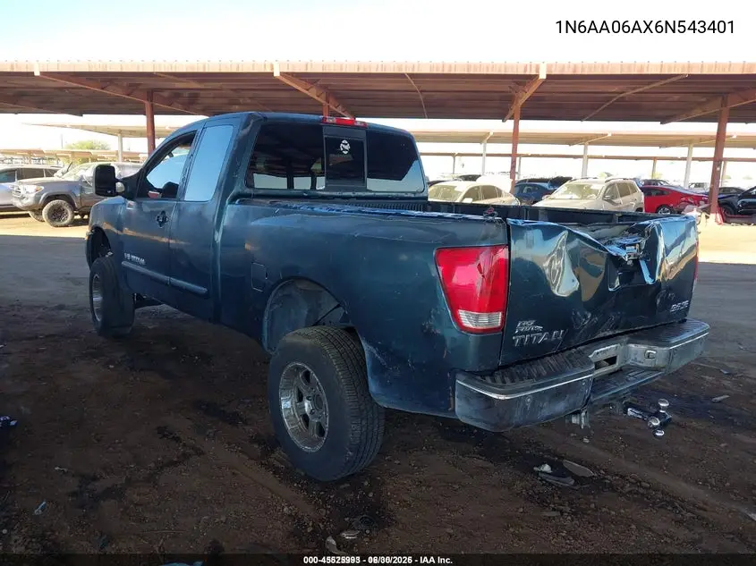 1N6AA06AX6N543401 2006 Nissan Titan Se