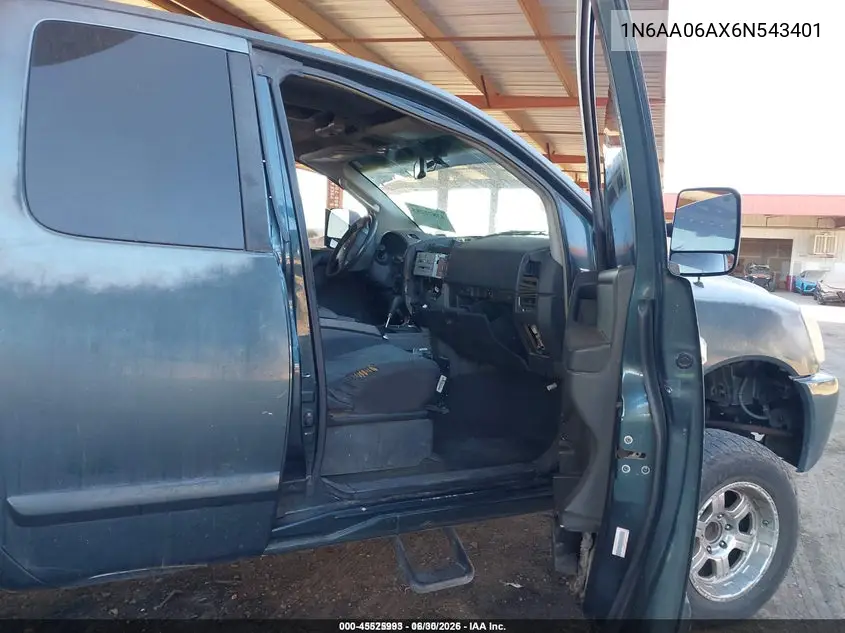 1N6AA06AX6N543401 2006 Nissan Titan Se
