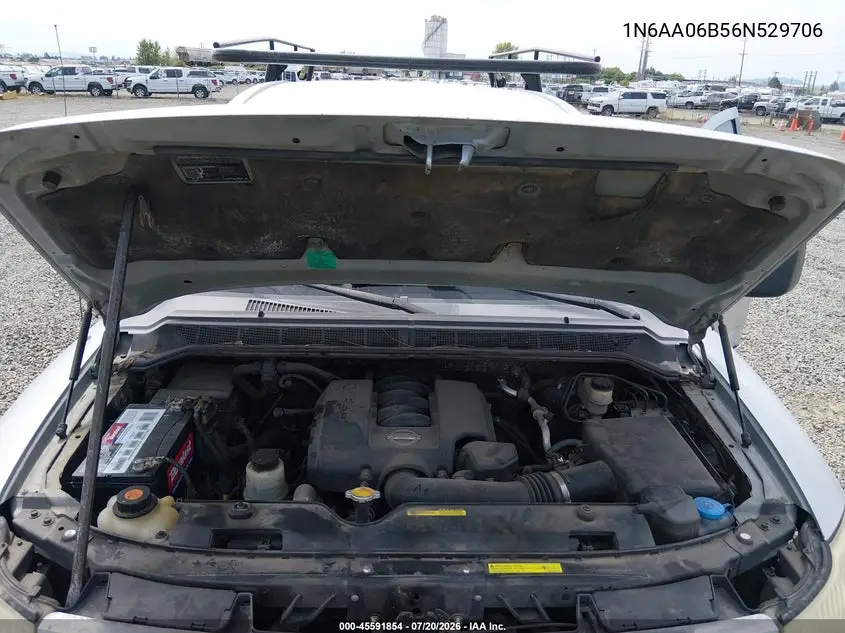 2006 Nissan Titan Se VIN: 1N6AA06B56N529706 Lot: 45591854