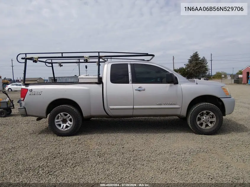 2006 Nissan Titan Se VIN: 1N6AA06B56N529706 Lot: 45591854