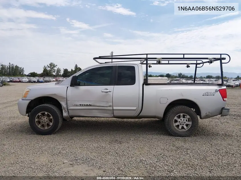 2006 Nissan Titan Se VIN: 1N6AA06B56N529706 Lot: 45591854