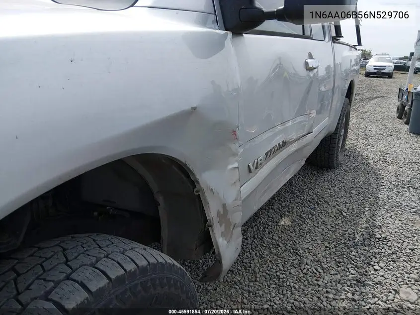 2006 Nissan Titan Se VIN: 1N6AA06B56N529706 Lot: 45591854