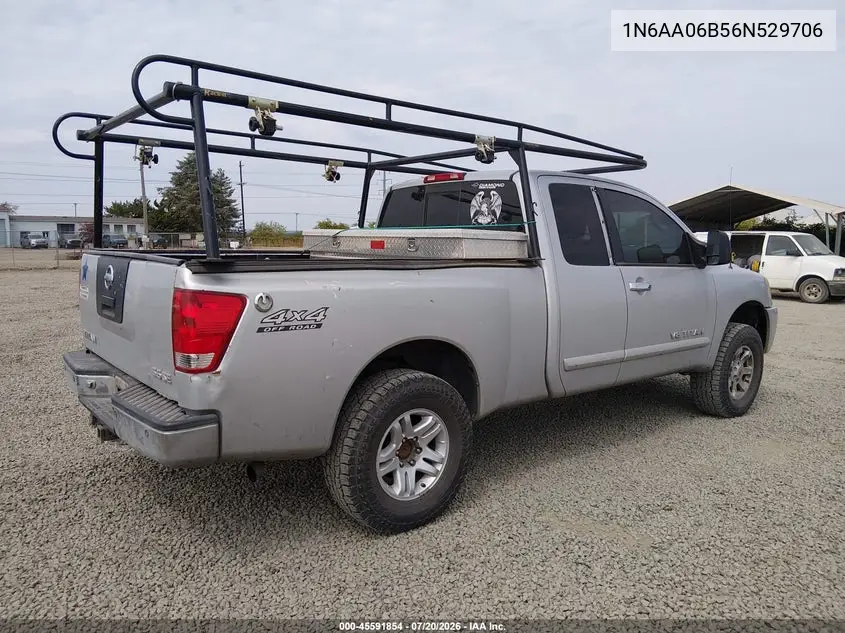 2006 Nissan Titan Se VIN: 1N6AA06B56N529706 Lot: 45591854