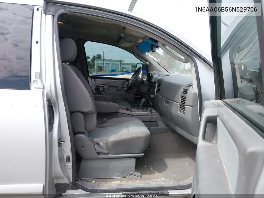 2006 Nissan Titan Se VIN: 1N6AA06B56N529706 Lot: 45591854