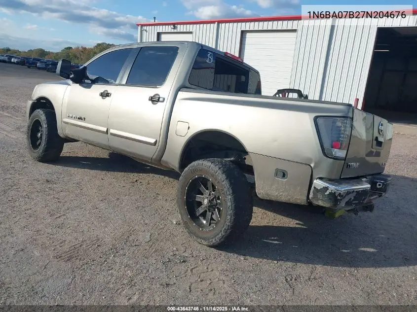 1N6BA07B27N204676 2007 Nissan Titan Se