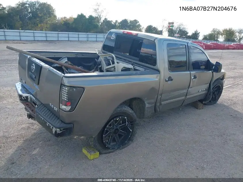 1N6BA07B27N204676 2007 Nissan Titan Se