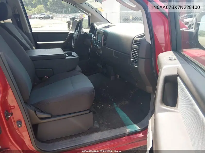 2007 Nissan Titan Xe VIN: 1N6AA07BX7N228400 Lot: 45504865