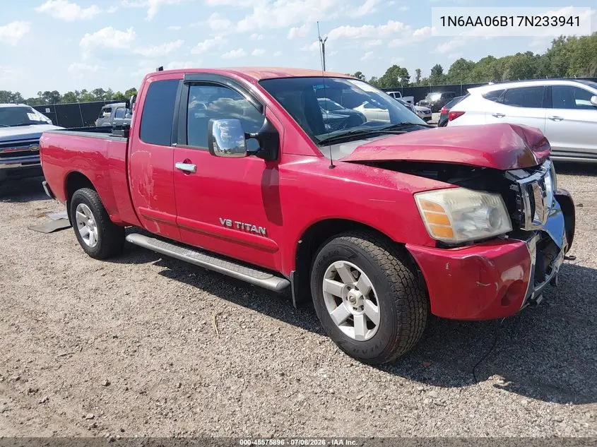 2007 Nissan Titan Le VIN: 1N6AA06B17N233941 Lot: 45575896